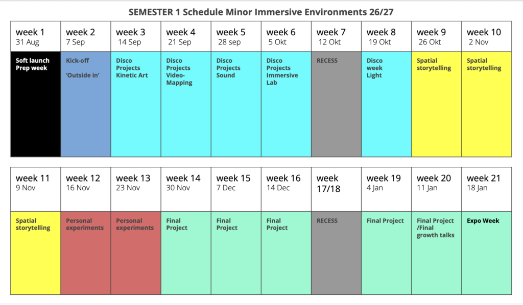 Schedule